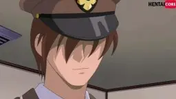 Dominante Zugschaffnerin nimmt gefesselte Hentai-Passagierin hart im Zug – Uncensored Bondage Sex